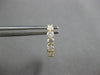 ESTATE .62CT DIAMOND 18KT YELLOW GOLD ROUND 5 STONE SHARED PRONG HUGGIE EARRINGS