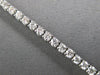 ESTATE 3.26CT DIAMOND 14KT WHITE GOLD 3D CLASSIC ROUND TENNIS BRACELET