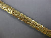 ESTATE LARGE AAA ONYX 14KT YELLOW GOLD 3D CLASSIC BYZANTINE TOGGLE BRACELET