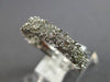 1.08CT DIAMOND 14K WHITE GOLD 3D INVISIBLE MULTI FLOWER WEDDING ANNIVERSARY RING