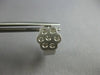 ESTATE .52CT DIAMOND 14KT WHITE GOLD FLOWER ETOILE HUGGIE FUN HANGING EARRINGS