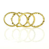 LARGE 1.30CT FANCY YELLOW DIAMOND 18KT YELLOW GOLD 3D STACKABLE ANNIVERSARY RING