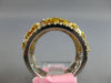 LARGE 4.63CT WHITE & INTENSE MULTI COLOR DIAMOND 18KT 2 TONE GOLD CLUSTER RING
