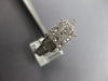 .93CT DIAMOND 18KT WHITE GOLD 3D PRINCESS & BAGUETTE INVISIBLE ENGAGEMENT RING