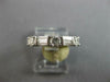 ESTATE .76CT DIAMOND 14K WHITE GOLD 3D ROUND & BAGUETTE WEDDING ANNIVERSARY RING