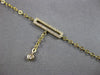 ESTATE .18CT DIAMOND 14KT YELLOW GOLD 3D RECTANGULAR CHANDELIER FUN BRACELET