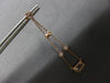 ESTATE 1.38CT DIAMOND & AAA MORAGNITE 14KT ROSE GOLD CHANDELIER HANGING EARRINGS