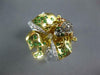 .61CT WHITE & MOCHA DIAMOND & AAA MULTI GEM 18KT YELLOW GOLD HAPPY FROG FUN RING