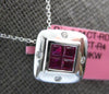 .80CT DIAMOND & AAA RUBY 18KT WHITE GOLD 3D PRINCESS & ROUND INVISIBLE PENDANT