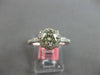 ESTATE 1.05CT DIAMOND 18K WHITE GOLD ROUND SOLITAIRE STAR FLOWER ENGAGAMENT RING