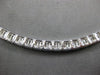 8.43CT DIAMOND 18KT WHITE GOLD 3D ROUND & BAGUETTE SEMI ETERNITY TENNIS NECKLACE