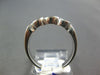 ESTATE .30CT DIAMOND 18KT WHITE GOLD 3D CLASSIC 3 STONE ROUND INFINITY LOVE RING