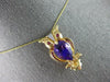 35.13CT DIAMOND & AAA RUBY & AMETHYST 14KT 2 TONE GOLD OWL FLOATING PENDANT PIN