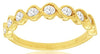 ESTATE .54CT DIAMOND 14KT YELLOW GOLD 3D ROUND NINE STONE INFINITY LOVE RING