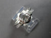 .87CT DIAMOND 14K WHITE GOLD 3D CLASSIC ROUND SEMI BEZEL 3 STONE ENGAGEMENT RING
