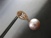 2.39CT DIAMOND & AAA MORGANITE & PINK SOUTH SEA PEARL 18KT ROSE GOLD 3D EARRINGS