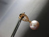 2.39CT DIAMOND & AAA MORGANITE & PINK SOUTH SEA PEARL 18KT ROSE GOLD 3D EARRINGS