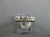 ESTATE .69CT DIAMOND PLATINUM CLASSIC 5 STONE CHANNEL PRINCESS ANNIVERSARY RING