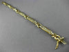 ESTATE LARGE 1.36CT DIAMOND 14KT YELLOW GOLD 3D CLASSIC X LOVE TENNIS BRACELET
