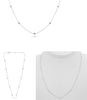 ESTATE .50CT DIAMOND 14K WHITE GOLD CLASSIC BY THE YARD ADJUSTABLE LOVE NECKLACE