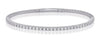 ESTATE .93CT DIAMOND 14KT WHITE GOLD 3D CLASSIC CUFF TENNIS BRACELET