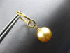 .29CT DIAMOND & AAA GOLDEN SOUTH SEA PEARL 18KT YELLOW GOLD 3D HANGING EARRINGS