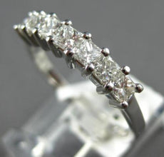 .75CT DIAMOND 14KT WHITE GOLD PRINCESS INVISIBLE PRONG WEDDING ANNIVERSARY RING