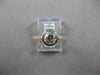 ANTIQUE .85CT OLD MINE DIAMOND 14KT 2 TONE GOLD SOLITAIRE ENGAGEMENT RING #27990