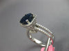 4.82CT DIAMOND & AAA SAPPHIRE 18KT WHITE GOLD OVAL & ROUND HALO ENGAGEMENT RING