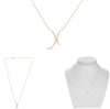 ESTATE .10CT DIAMOND 14KT ROSE GOLD 3D CLASSIC DOUBLE CRESCENT X LOVE NECKLACE
