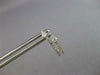.30CT DIAMOND 14KT WHITE GOLD 3D ROUND & PEAR SHAPE DOUBLE LEAF HANGING EARRINGS