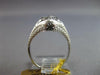 ANTIQUE ART DECO .05CT OLD MINE DIAMOND 18K WHITE GOLD 3D ENGAGEMENT RING #27469