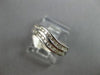 ESTATE .30CT DIAMOND 14KT WHITE GOLD CLASSIC CHANNEL 2 ROW DOUBLE WAVE FUN RING