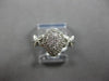 .27CT DIAMOND 14K WHITE GOLD CLUSTER PEAR SHAPE HALO FLOWER BUTTERFLY LOVE RING
