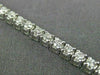 ESTATE 2.46CT ROUND CUT DIAMOND 14KT WHITE GOLD 3D CLASSIC TENNIS BRACELET