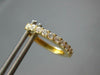 ESTATE .53CT DIAMOND 18KT YELLOW GOLD 3D CLASSIC OVAL HUGGIE HANGING EARRINGS