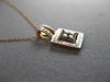 .30CT WHITE & CHOCOLATE FANCY DIAMOND 14K WHITE & ROSE GOLD HALO FOATING PENDANT