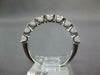 1.09CT DIAMOND 18KT WHITE GOLD 3D CLASSIC ROUND SEMI ETERNITY ANNIVERSARY RING