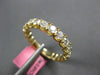 ESTATE .91CT DIAMOND 18K YELLOW GOLD ROUND LUCIDA SEMI ETERNITY ANNIVERSARY RING
