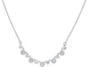 ESTATE .50CT DIAMOND 14KT WHITE GOLD 3D MULTI FLOWER BY THE YARD FUN NECKLACE