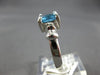 1.99CT DIAMOND & AAA BLUE TOPAZ 14KT WHITE GOLD CUSHION & ROUND FRIENDSHIP RING