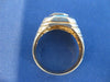 WIDE ESTATE DIAMOND 14KT WHITE YELLOW 2 TONE GOLD STRIPED MENS RING F VVS #1329