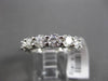 ESTATE 4.51CT DIAMOND 14KT WHITE GOLD SHARED PRONG ETERNITY RING STUNNING