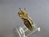 .70CT DIAMOND 14K YELLOW GOLD ROUND & PRINCESS SEMI MOUNT ENGAGEMENT RING #28075