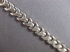 ESTATE 14KT WHITE GOLD 3D CLASSIC MATTE & SHINY FUN LOVE BRACELET