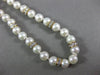 ESTATE .30CT DIAMOND & AAA SOUTH SEA PEARL 14K YELLOW GOLD ROUND NECKLACE #26313