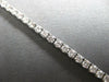 ESTATE 3.26CT DIAMOND 14KT WHITE GOLD 3D CLASSIC ROUND TENNIS BRACELET