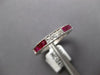 .80CT DIAMOND & AAA RUBY 14KT WHITE GOLD PRINCESS SEMI ETERNITY ANNIVERSARY RING