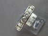 WIDE 1CT DIAMOND 14K WHITE GOLD CLASSIC 6 STONE CHANNEL WEDDING ANNIVERSARY RING