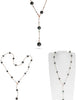 AAA SOUTH SEA & TAHITIAN PEARL 18KT ROSE & WHITE GOLD BY THE YARD LOVE NECKLACE